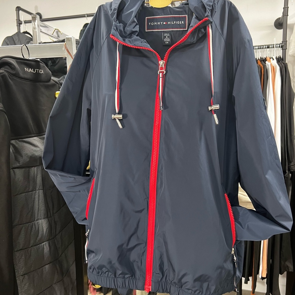 Tommy Hilfiger Dark Blue Jacket with Red Details